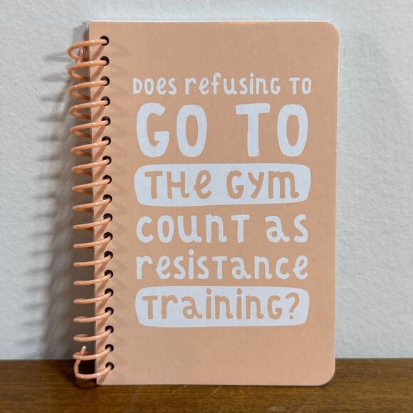 Funny Notebook Resistance Training Spiral Small 4x6 Journal - Picture 2 of 6